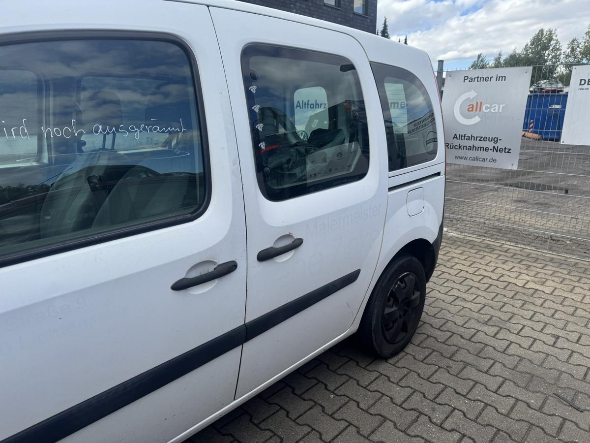 Renault Kangoo 2 original Schiebet&uuml;r links Wei&szlig; verglast Bj.2008